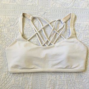 GUC Lululemon Size 8 Free To Be Bra (Wild) White